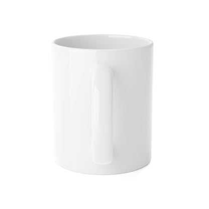 Elegant Gold Logo Ceramic Mug - 11oz Coffee Cup for Luxurious Comfort